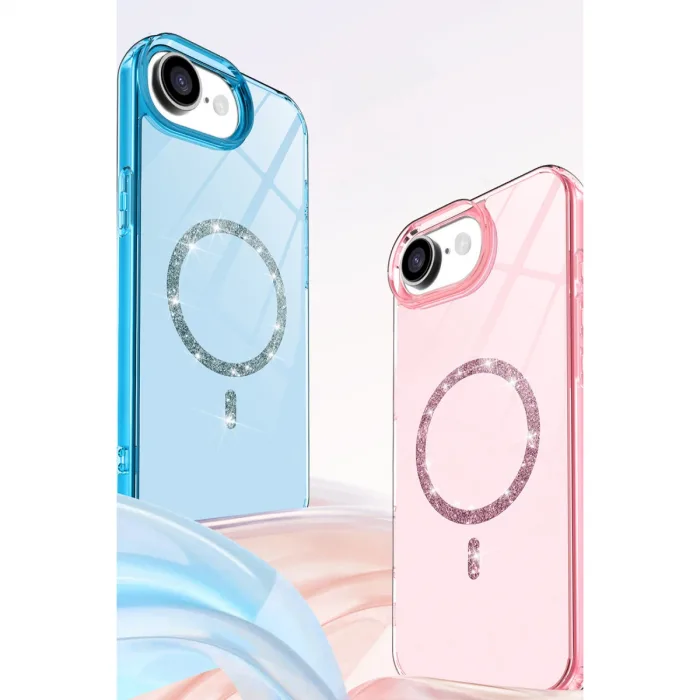 İphone 16e Live Diamond Magsafe Kapak - Siyah