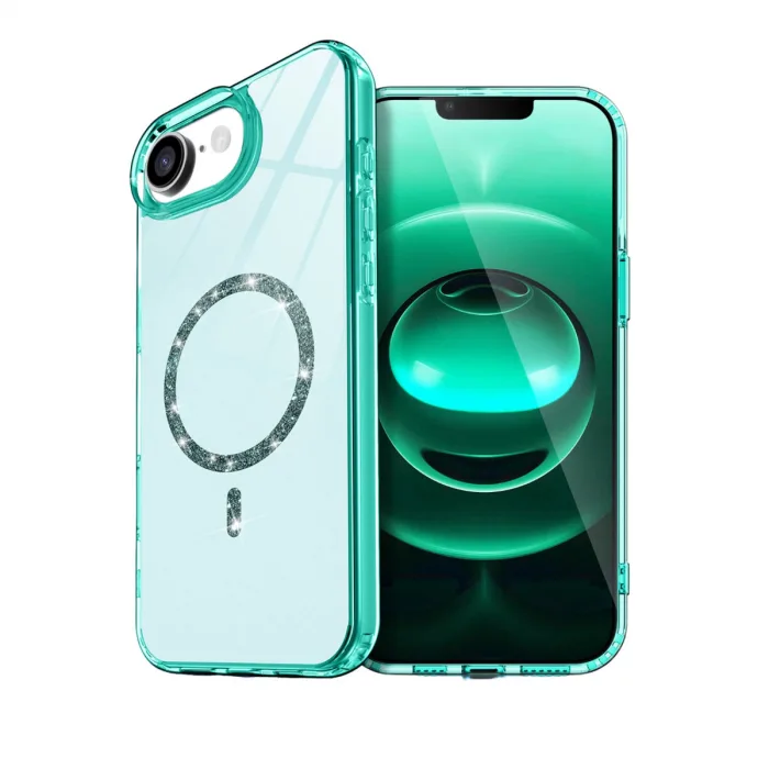 İphone 16e Live Diamond Magsafe Kapak - Yeşil