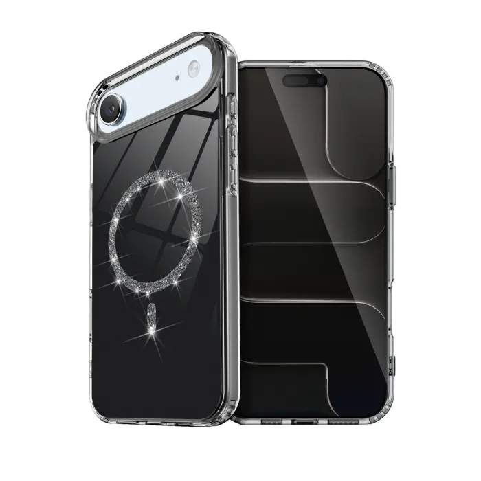 İphone 17 Air Live Diamond Magsafe Kapak - Siyah