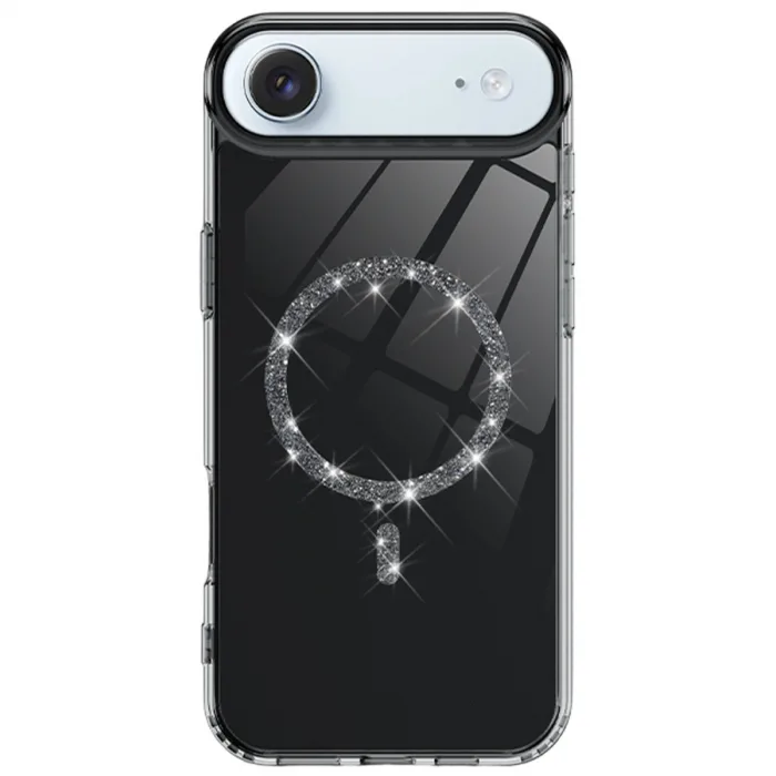 İphone 17 Air Live Diamond Magsafe Kapak - Siyah