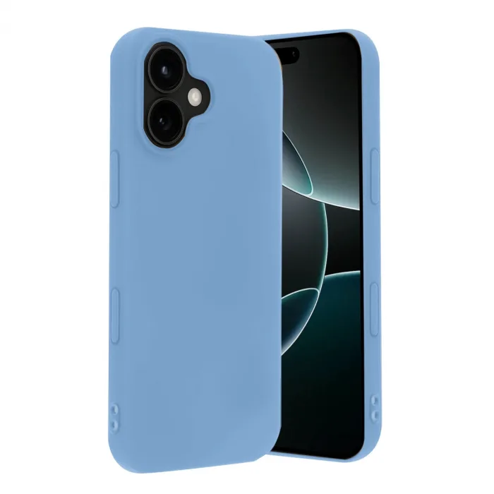 İphone 17 Nano İçi Kadife Silikon - Mavi