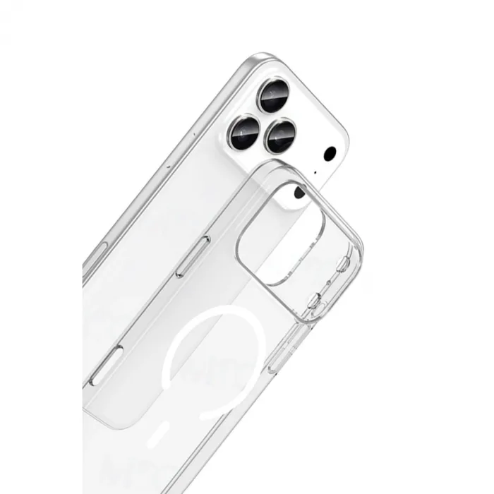 İphone 17 Pro Combo Sert Şeffaf Magsafe Kapak - Şeffaf