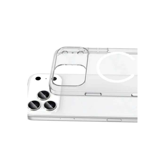İphone 17 Pro Combo Sert Şeffaf Magsafe Kapak - Şeffaf