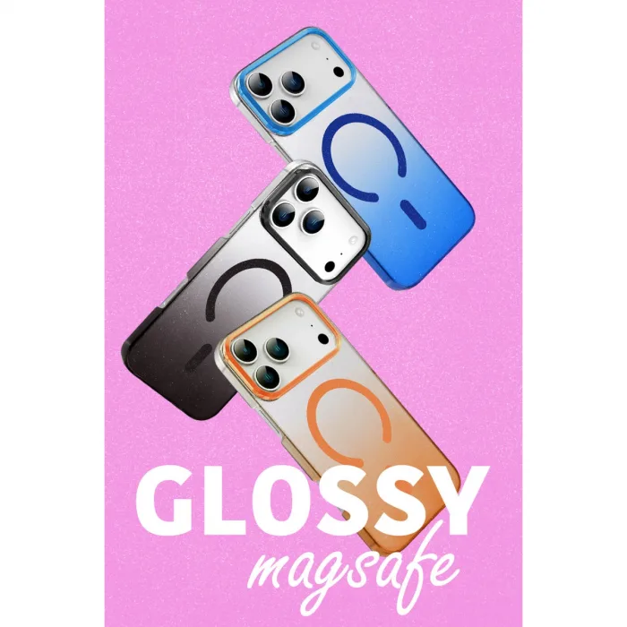 İphone 17 Pro Glossy Magsafe Kapak - Turuncu