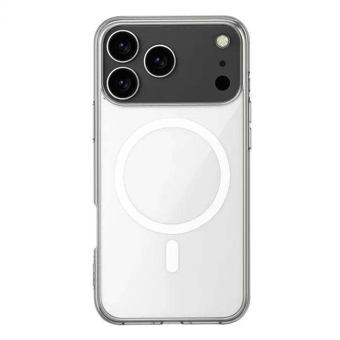 İphone 17 Pro Kılıf Magneticsafe Şeffaf Silikon - Şeffaf