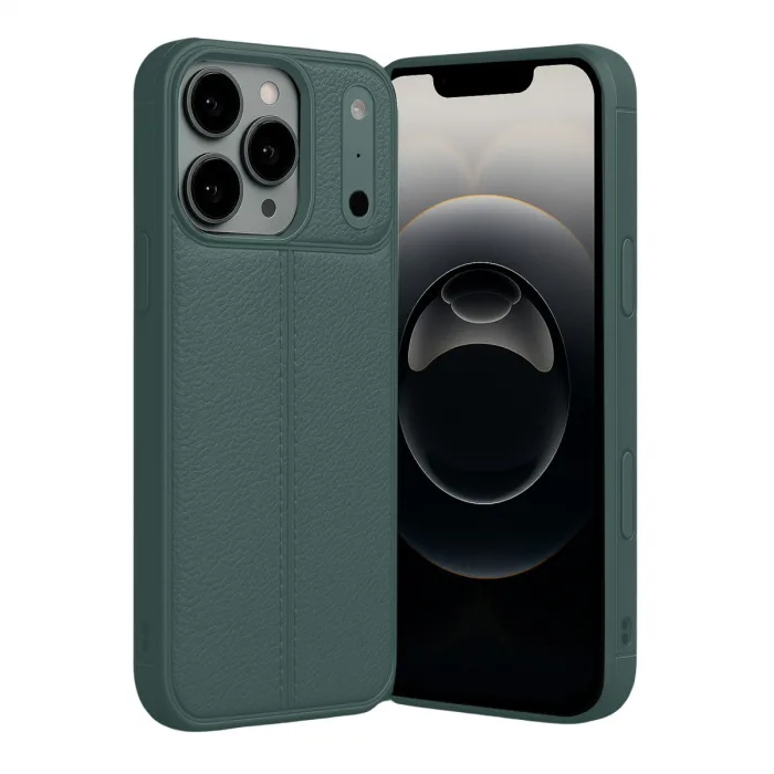 İphone 17 Pro Max Auto Focus Kapak - Koyu Yeşil