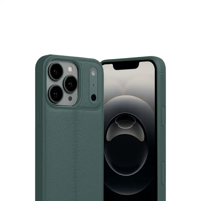 İphone 17 Pro Max Auto Focus Kapak - Koyu Yeşil