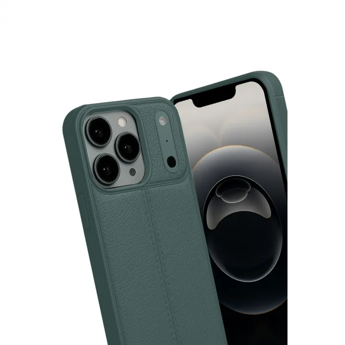 İphone 17 Pro Max Auto Focus Kapak - Koyu Yeşil