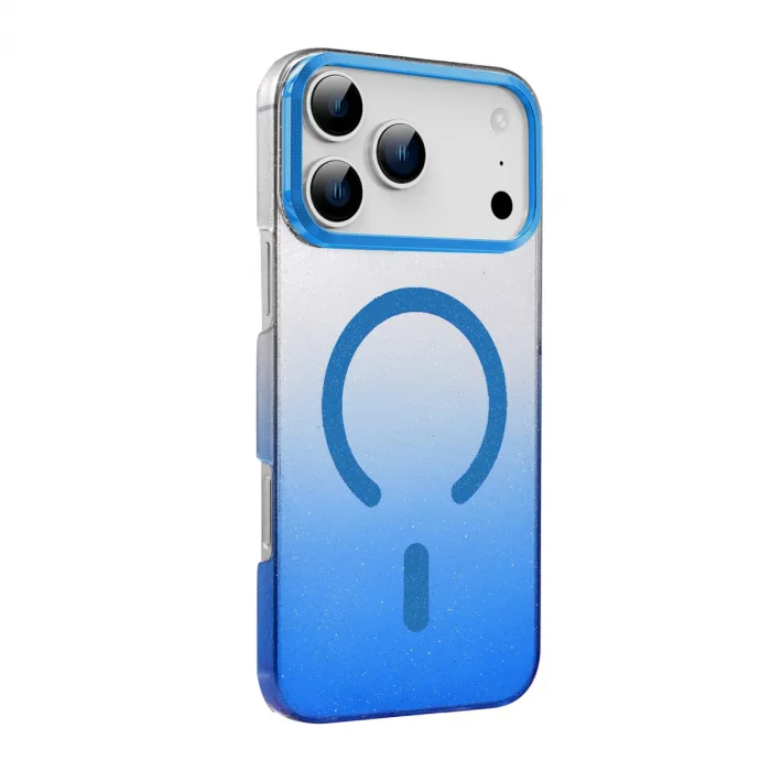 İphone 17 Pro Max Glossy Magsafe Kapak - Mavi