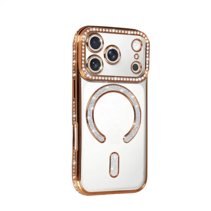 İphone 17 Pro Max Joke Simli Magneticsafe Kılıf - Turuncu