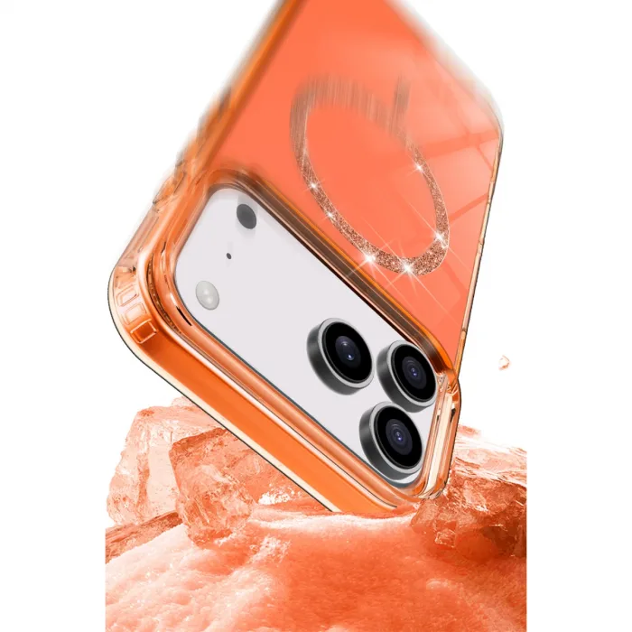 İphone 17 Pro Max Live Diamond Magsafe Kapak - Pembe