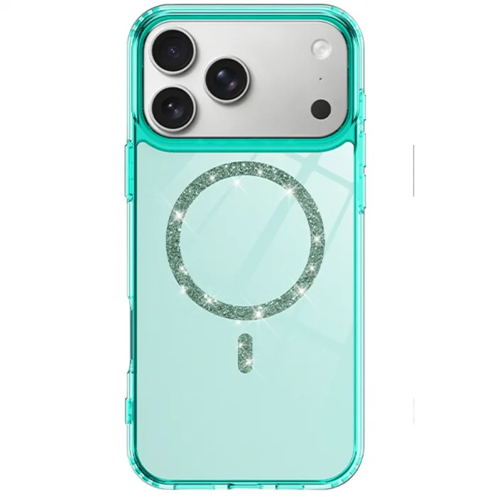 İphone 17 Pro Max Live Diamond Magsafe Kapak - Yeşil