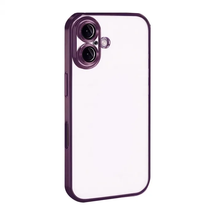 İphone 17 Razer Lensli Silikon - Açık Mor