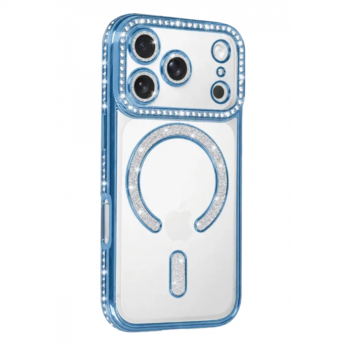iPhone 18 Pro Max Joke Simli Magneticsafe Kılıf - Sierra Blue