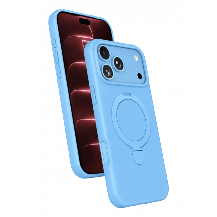 iPhone 18 Pro Max Regal Magsafe Standlı Kapak - Sierra Blue