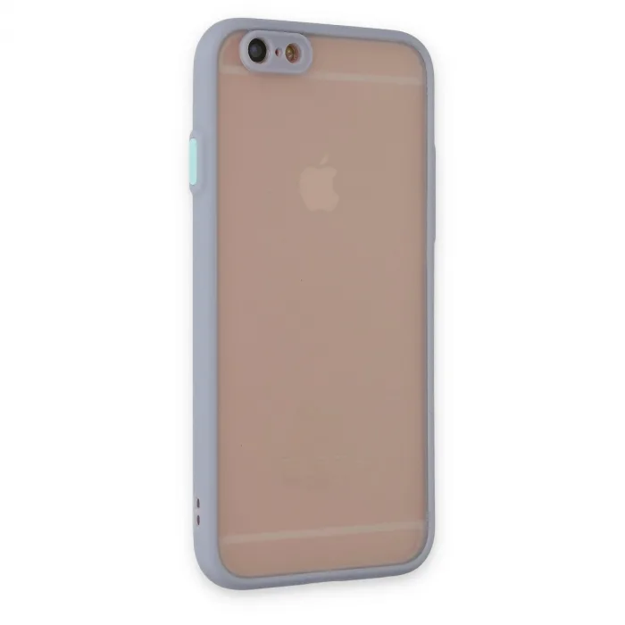 İphone 6 Kılıf Montreal Silikon Kapak - Gri