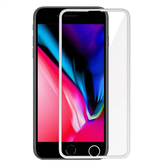 İphone 6 Plus 18d Cam Ekran Koruyucu - Beyaz