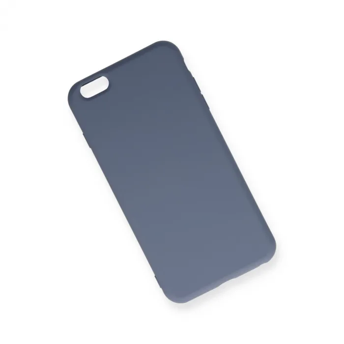 İphone 6 Plus Kılıf Nano İçi Kadife Silikon - Gri