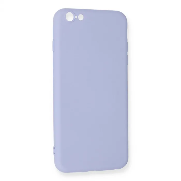 İphone 6 Plus Kılıf Nano İçi Kadife Silikon - Lila