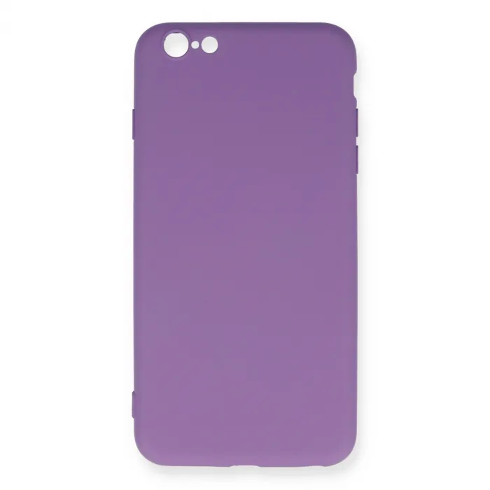 İphone 6 Plus Kılıf Nano İçi Kadife Silikon - Mor