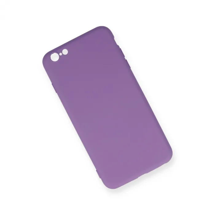 İphone 6 Plus Kılıf Nano İçi Kadife Silikon - Mor