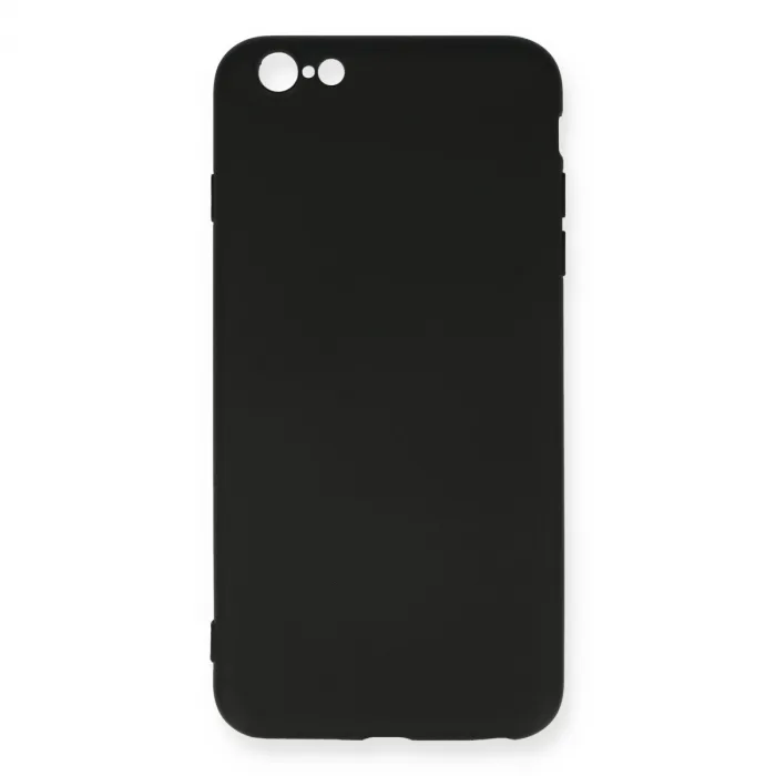 İphone 6 Plus Kılıf Nano İçi Kadife Silikon - Siyah