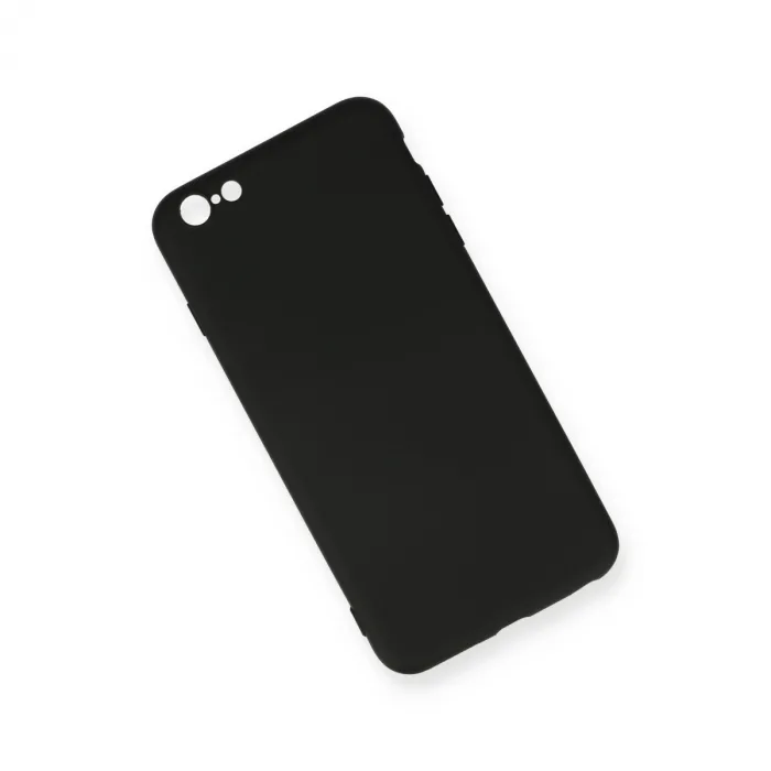 İphone 6 Plus Kılıf Nano İçi Kadife Silikon - Siyah