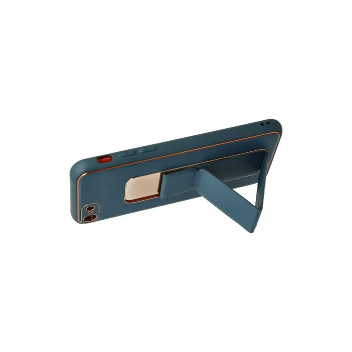 İphone 7 Kılıf Coco Deri Standlı Kapak - Mavi