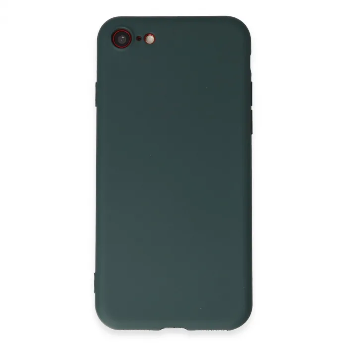 İphone 7 Kılıf First Silikon - Koyu Yeşil