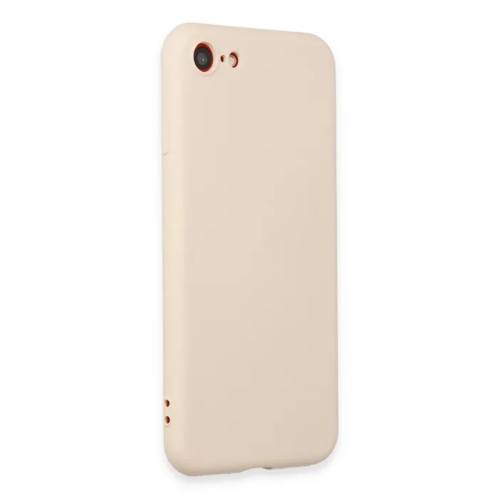 iPhone 7 Kılıf First Silikon - Krem