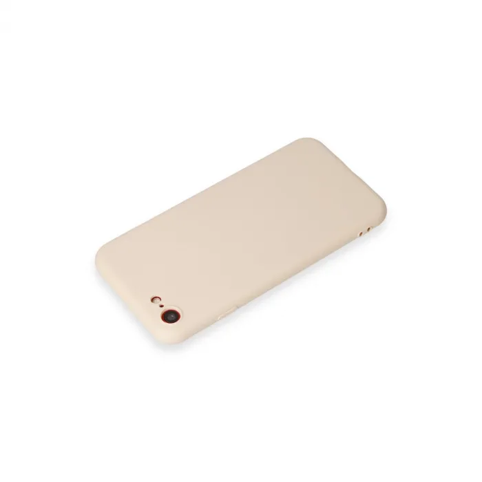 iPhone 7 Kılıf First Silikon - Krem