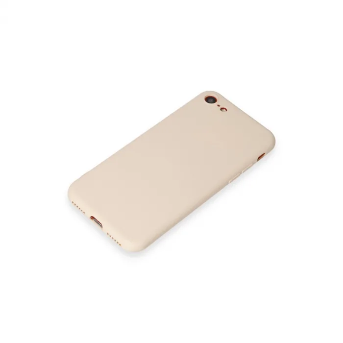 iPhone 7 Kılıf First Silikon - Krem