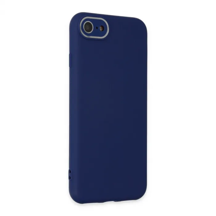 İphone 7 Kılıf Lansman Glass Kapak - Sky Blue