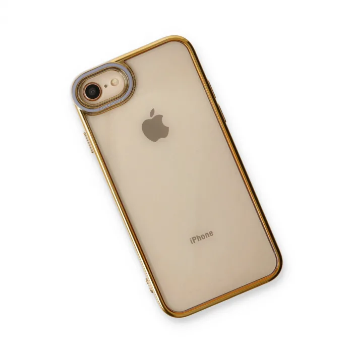 İphone 7 Kılıf Liva Lens Silikon - Lila