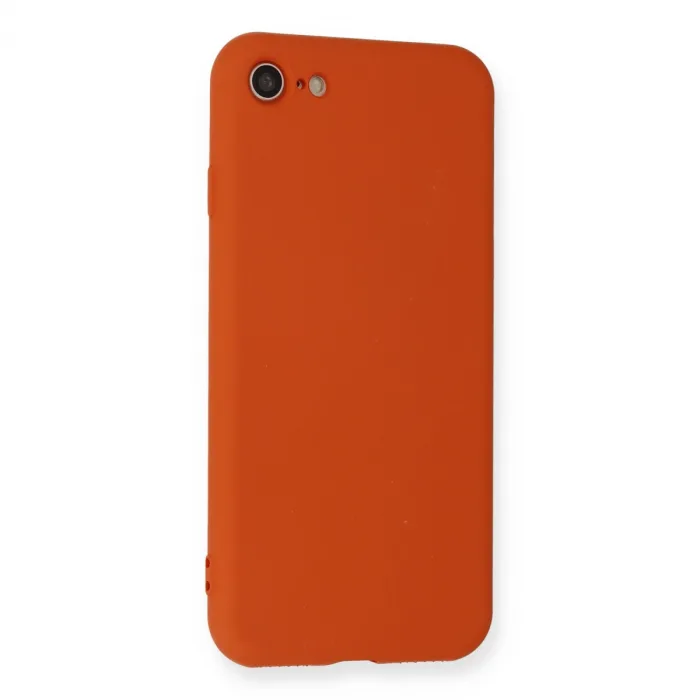 İphone 7 Kılıf Nano İçi Kadife Silikon - Kırmızı