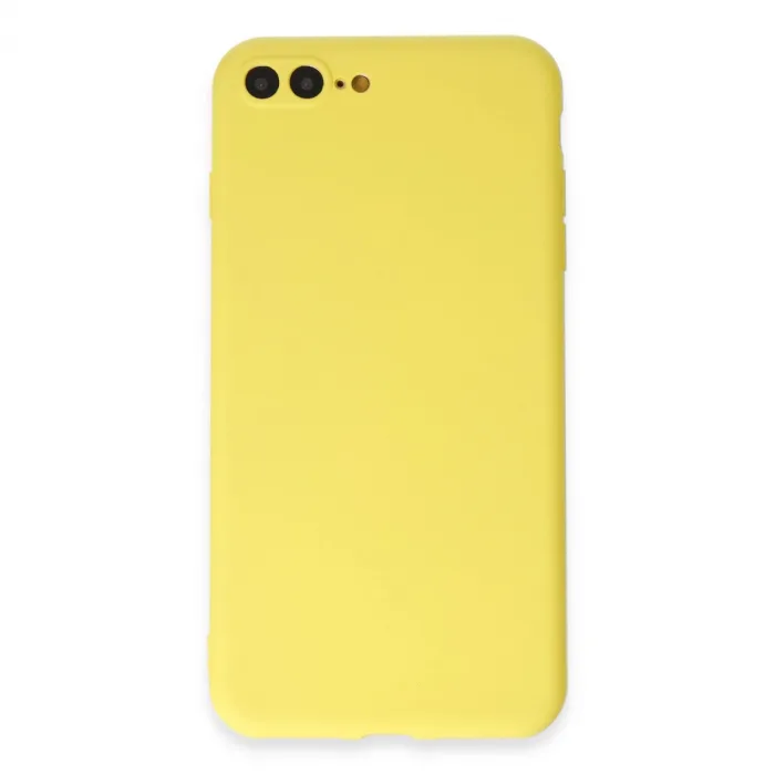 İphone 7 Plus Kılıf First Silikon - Sarı