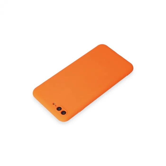 İphone 7 Plus Kılıf First Silikon - Turuncu