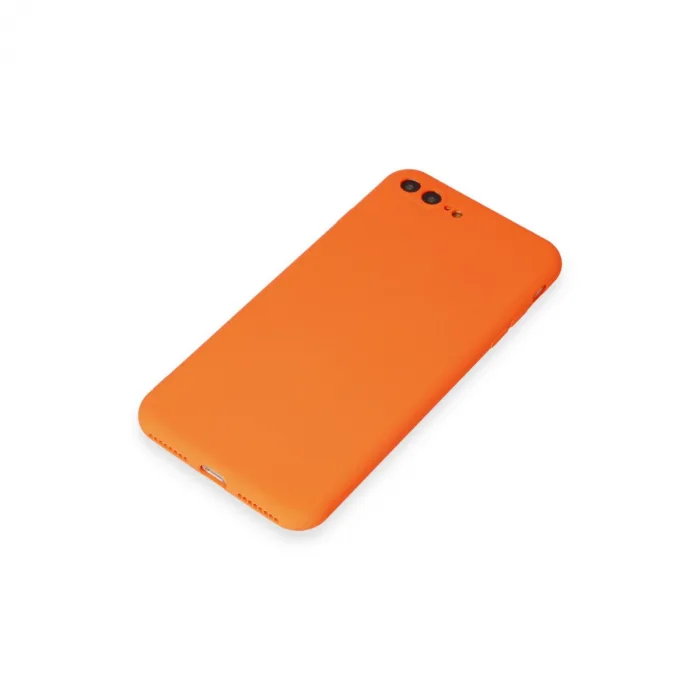 İphone 7 Plus Kılıf First Silikon - Turuncu