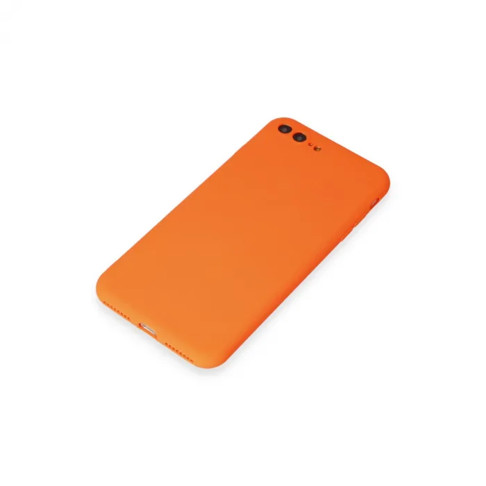 İphone 7 Plus Kılıf First Silikon - Turuncu