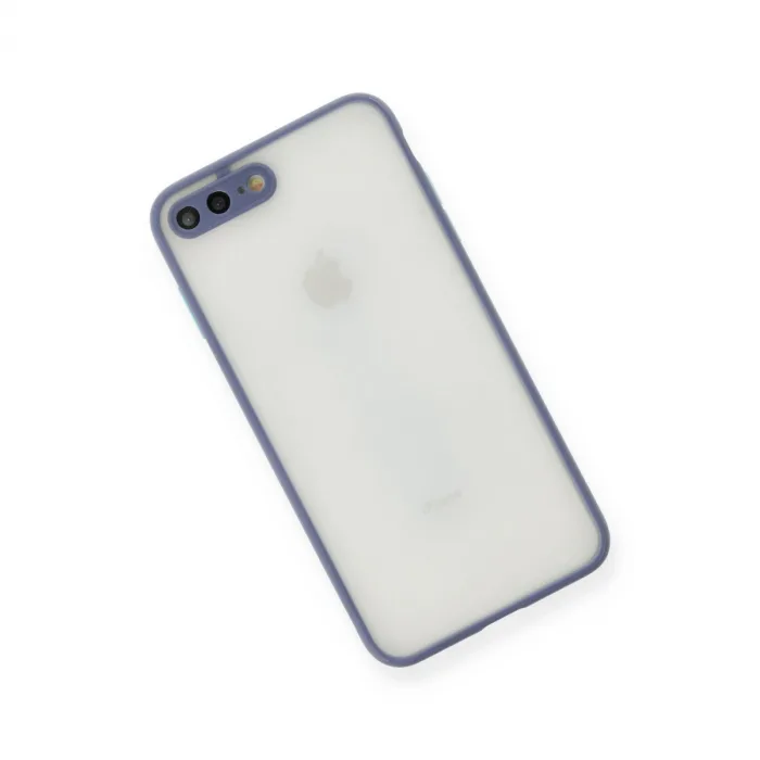 İphone 7 Plus Kılıf Montreal Silikon Kapak - Gri