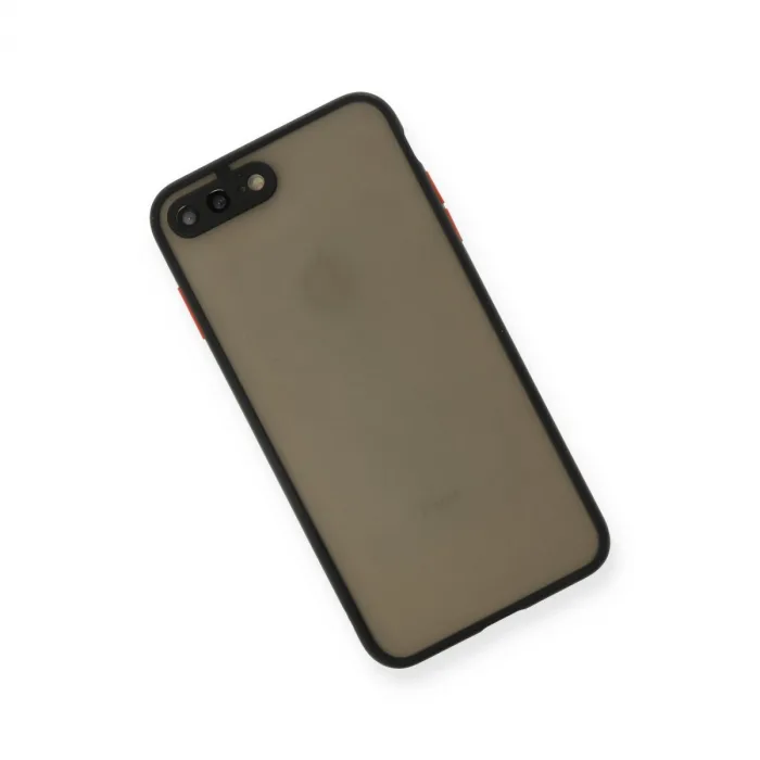 İphone 7 Plus Kılıf Montreal Silikon Kapak - Siyah