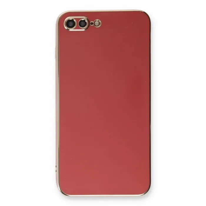 İphone 7 Plus Kılıf Volet Silikon - Kırmızı