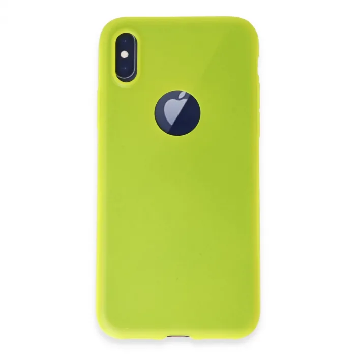 İphone X Kılıf First Silikon - Parlak Sarı