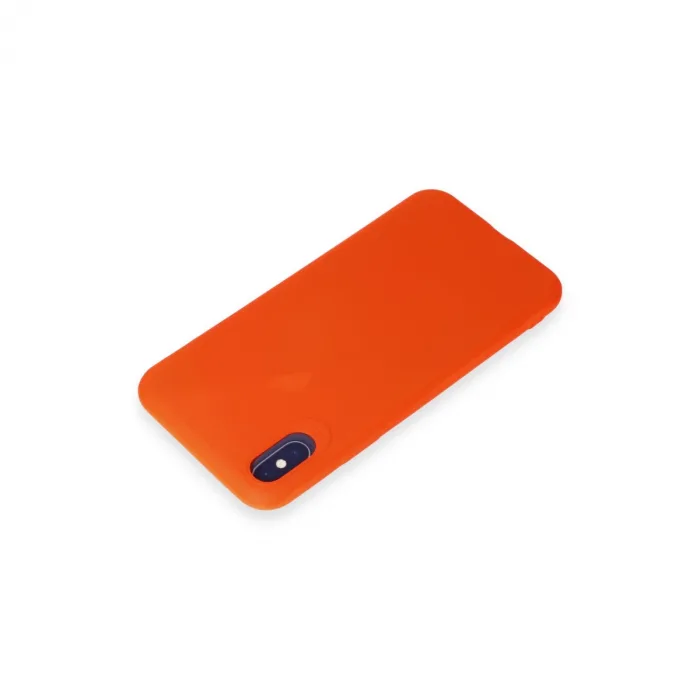 İphone X Kılıf First Silikon - Parlak Turuncu