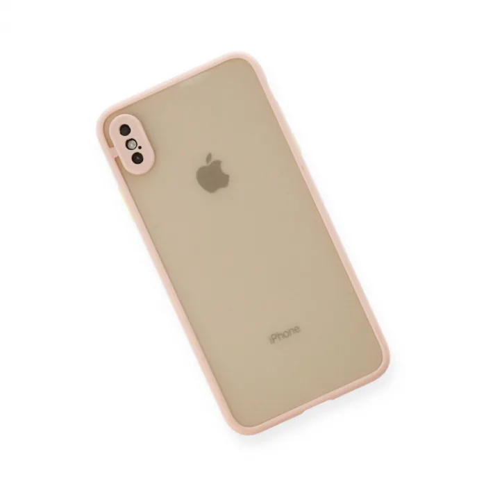 İphone X Kılıf Montreal Silikon Kapak - Pembe