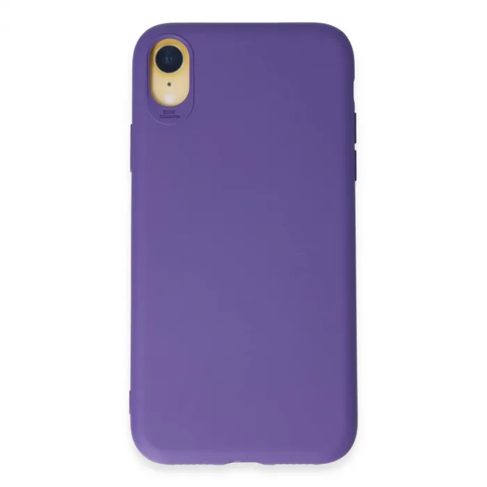 İphone Xr Kılıf First Silikon - Mor
