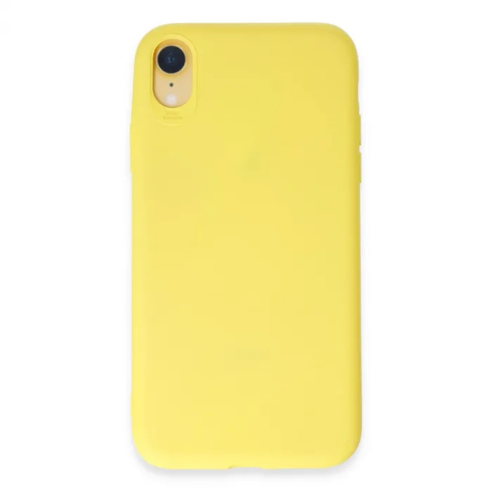iPhone XR Kılıf First Silikon - Sarı