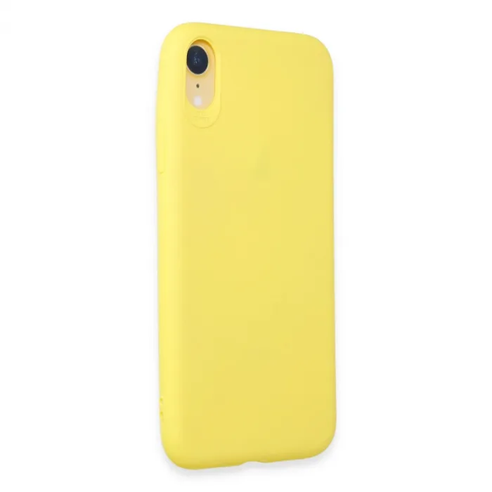 iPhone XR Kılıf First Silikon - Sarı