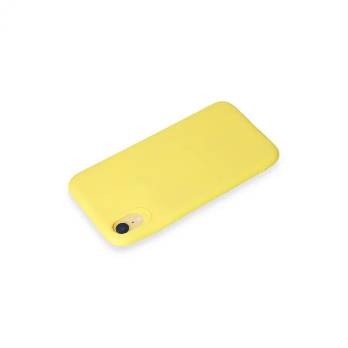 iPhone XR Kılıf First Silikon - Sarı