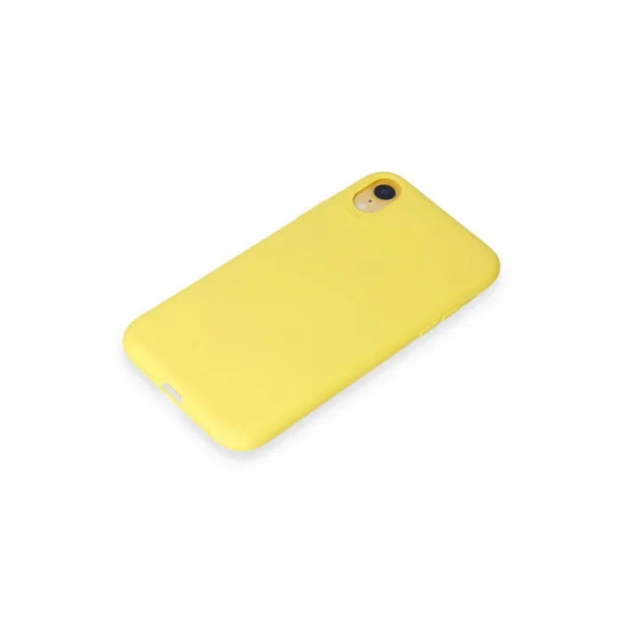 iPhone XR Kılıf First Silikon - Sarı